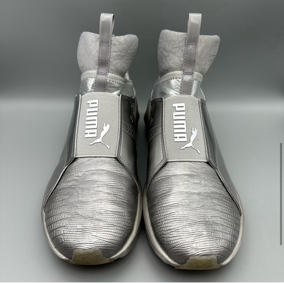PUMA Fabulous ‘Fierce Metallic’ High Top Sneakers : Function & Fashion 🔥🔥🔥 - Picture 3 of 13